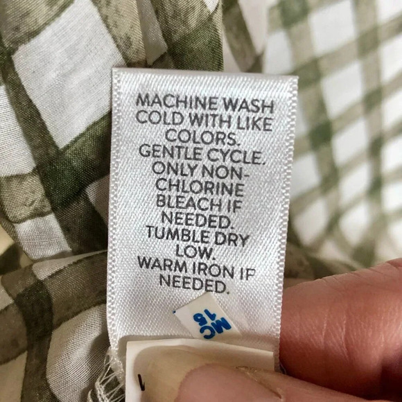 J.Jill Checkered Sleeveless Tie-Hem Blouse, Size M - Picture 10 of 10